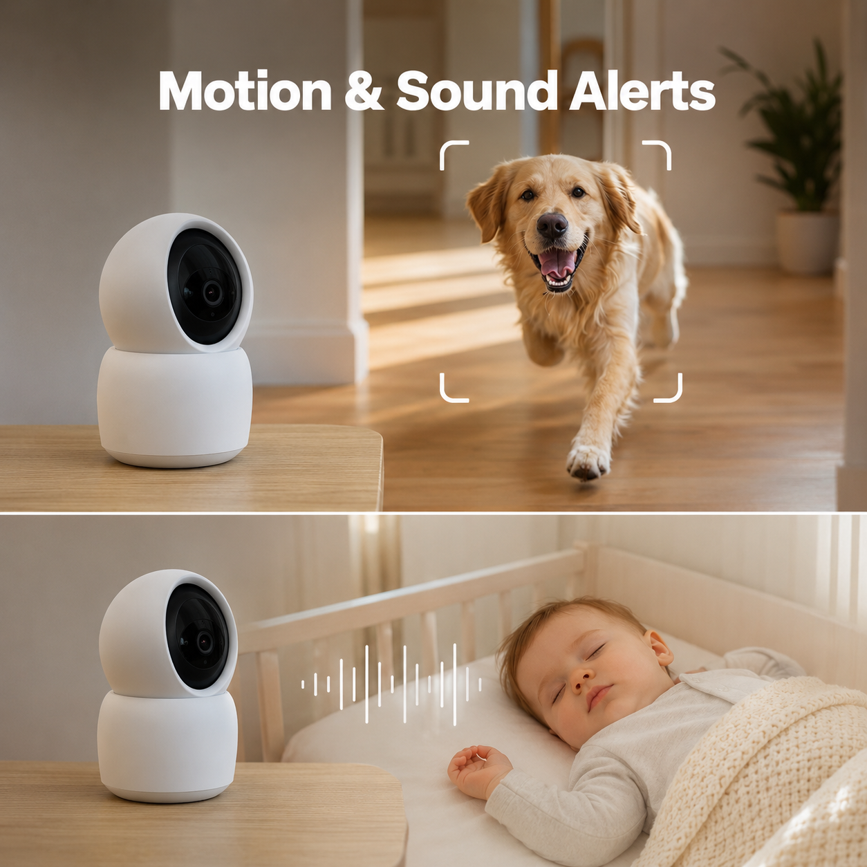 Motion and sound alert feature for NéoCam Pan Comfort camera
