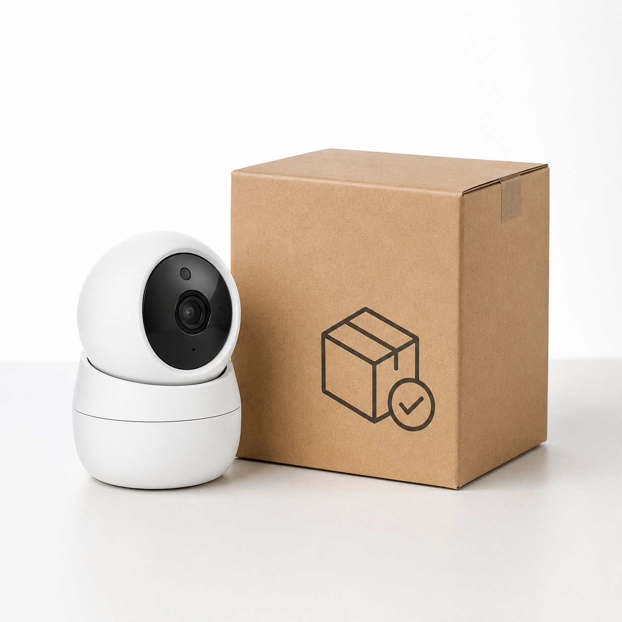 Packed for delivery image with NéoCam Pan Comfort camera