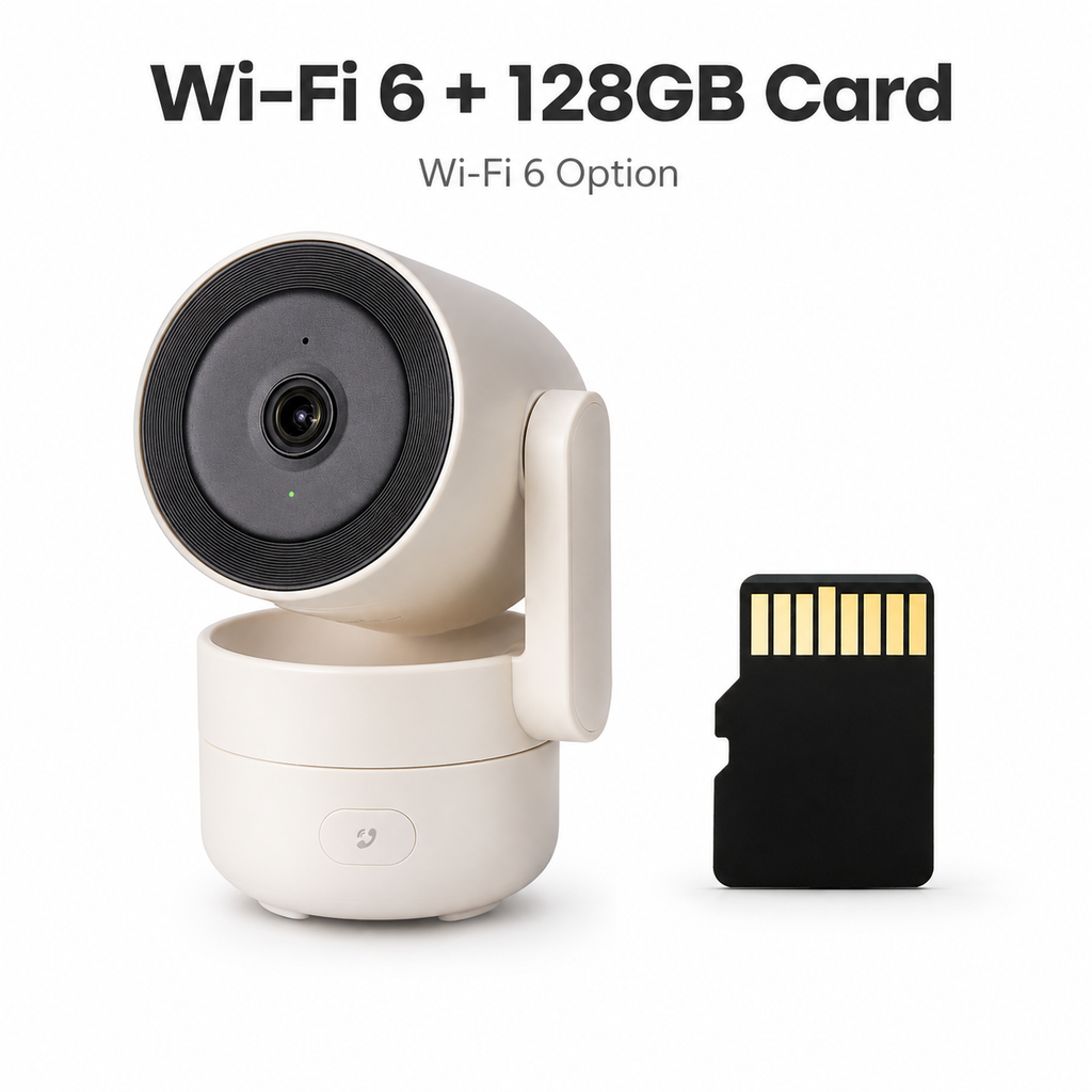 WiFi 6 camera with 128GB memory card
