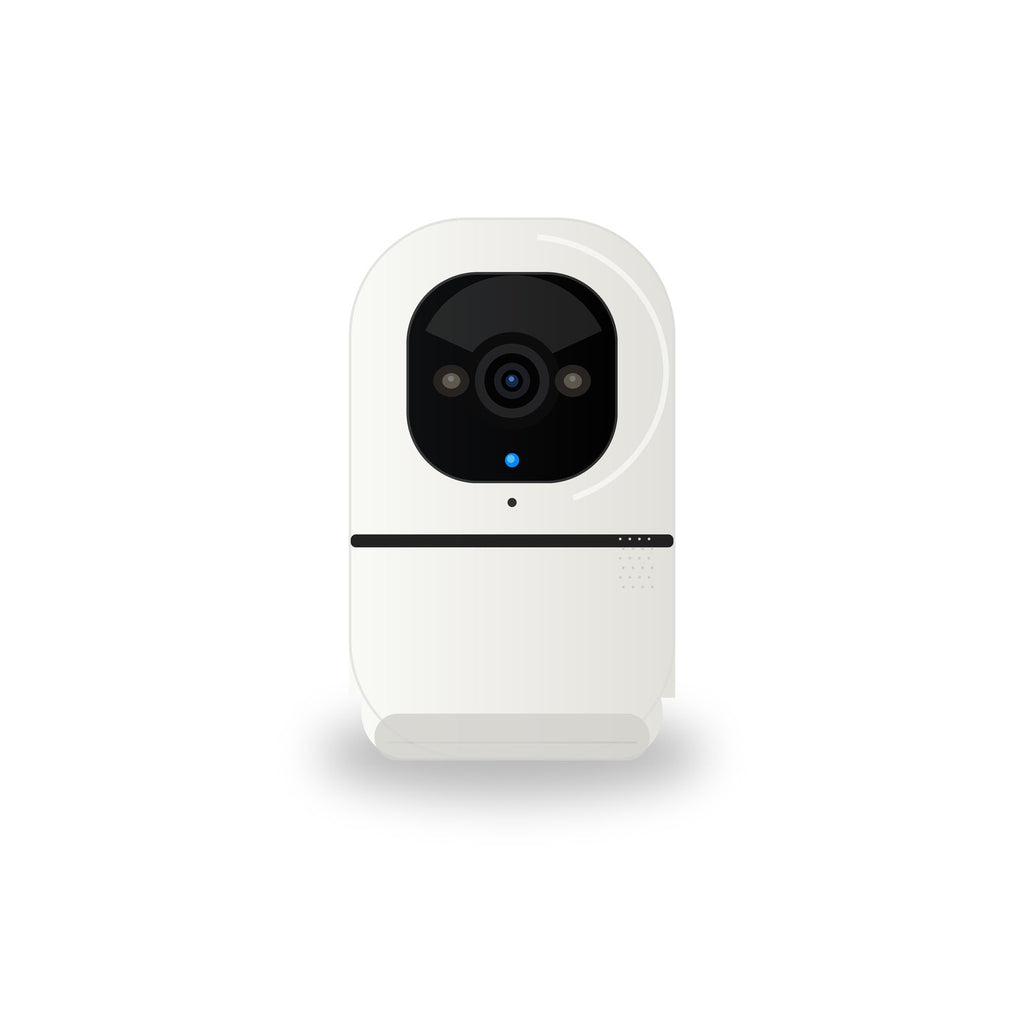 NéoCam Pan-Tilt Pro caméra intérieure Wi-Fi 360 sur fond blanc