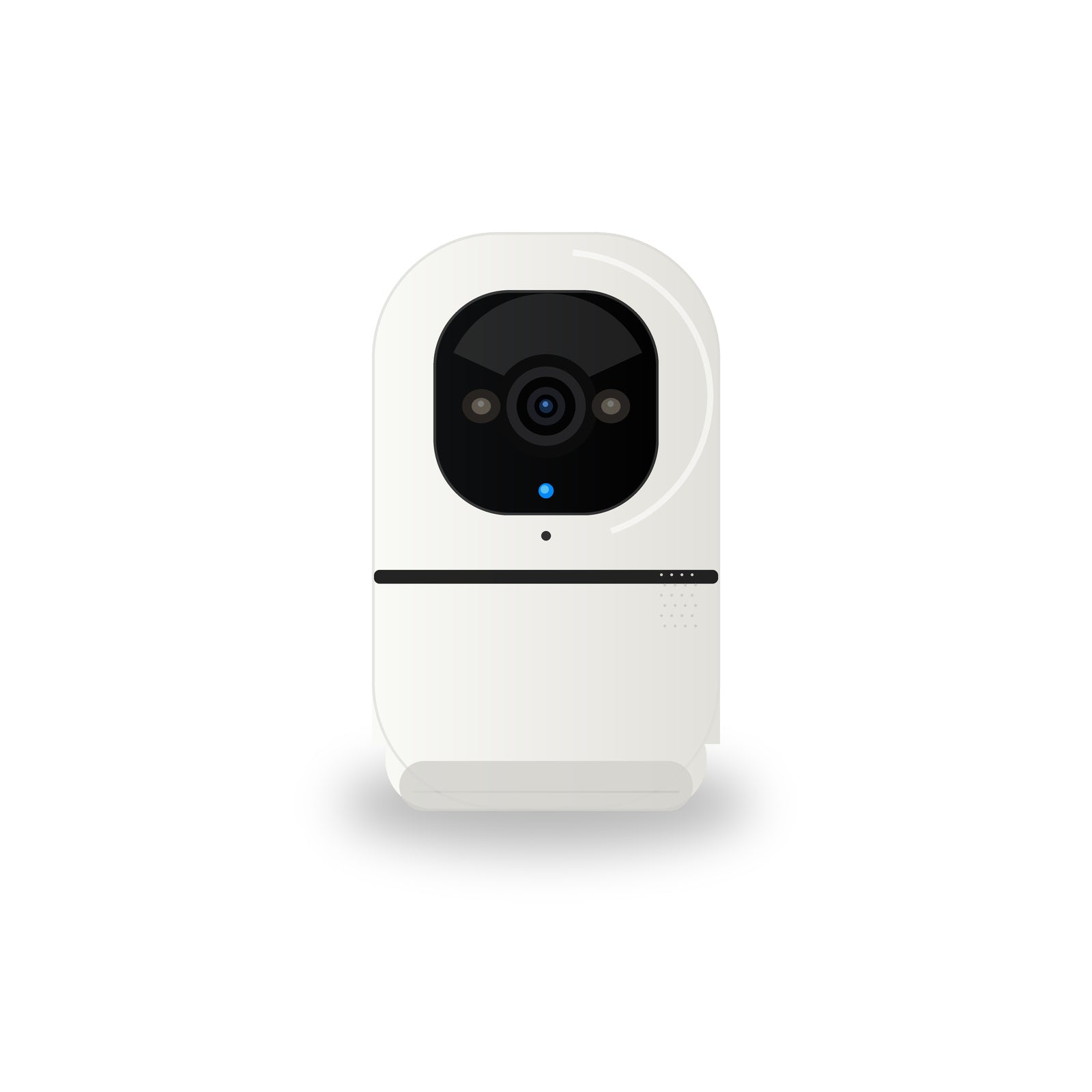 NéoCam Pan-Tilt Pro caméra intérieure Wi-Fi 360 sur fond blanc