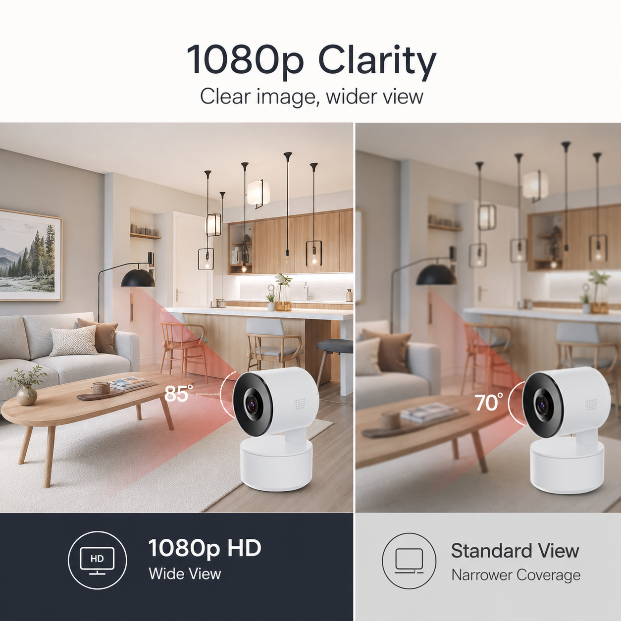 1080p image quality comparison for indoor PTZ camera