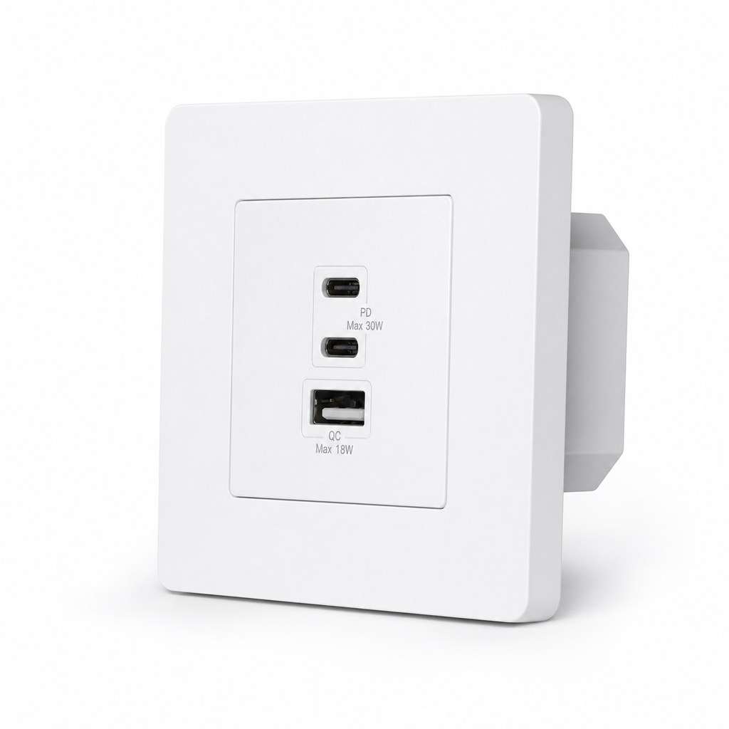 NéoCharge Ring Comfort - prise chargeur USB blanche