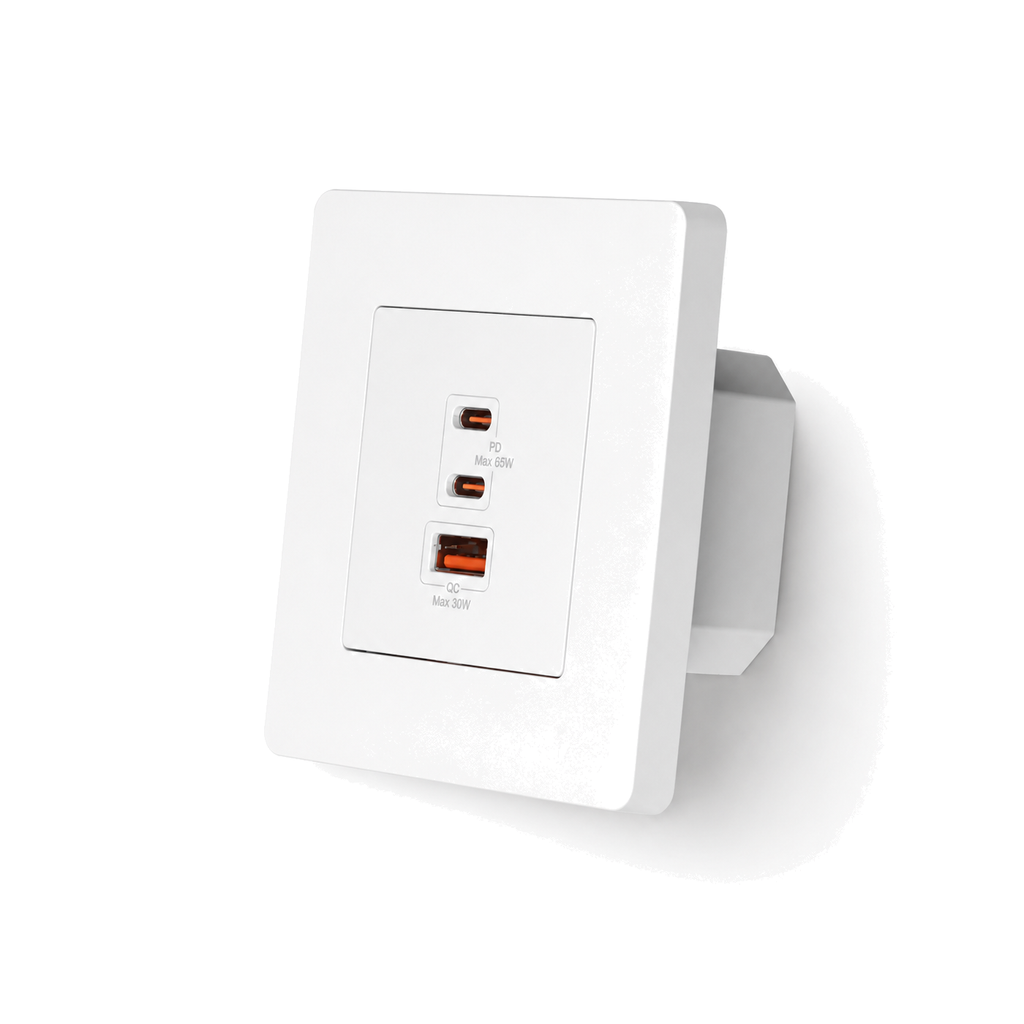 Chargeur mural GaN 65W USB-C NéoCharge Wall Comfort blanc