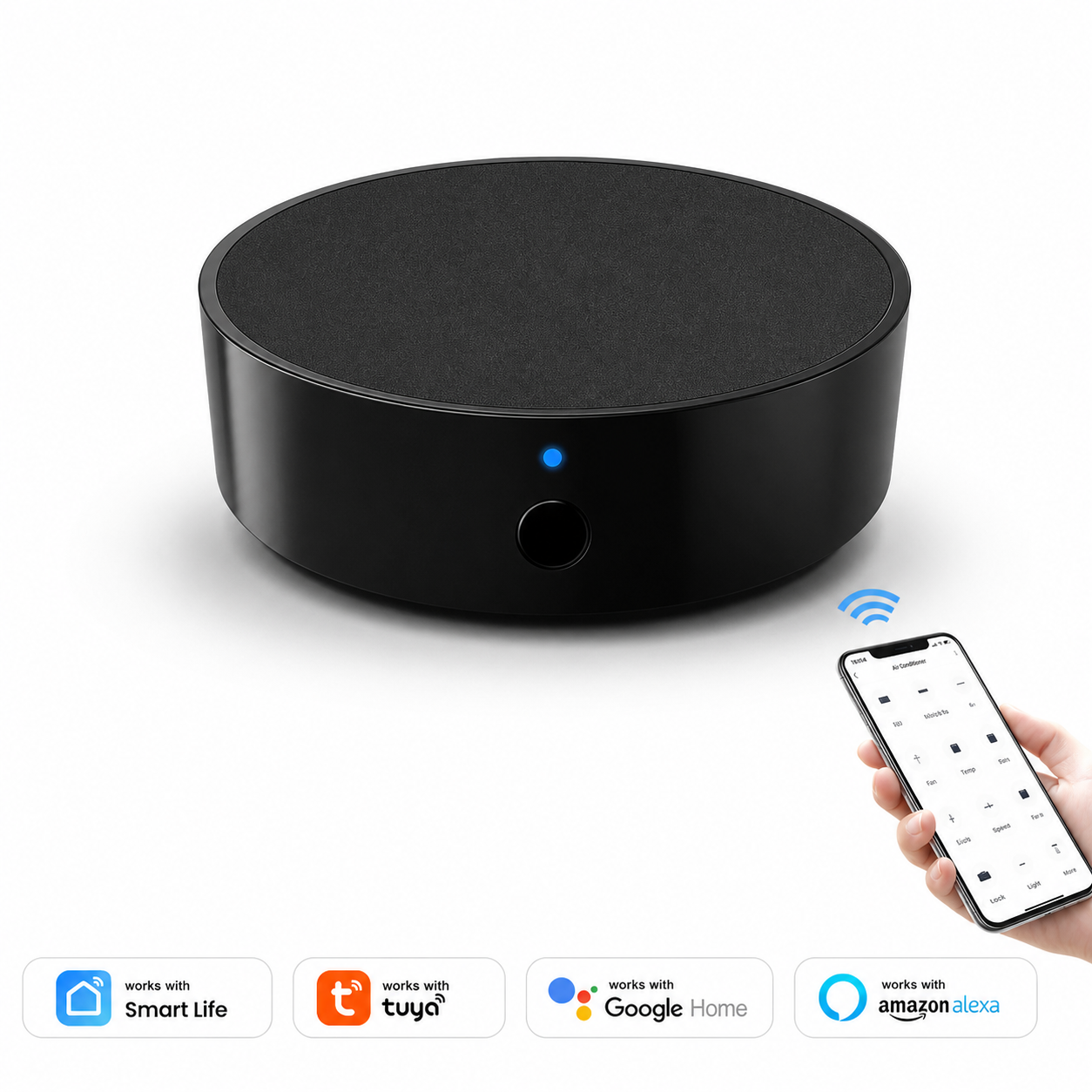 NéoClim IR Essential black Wi-Fi IR remote controller clean hero image