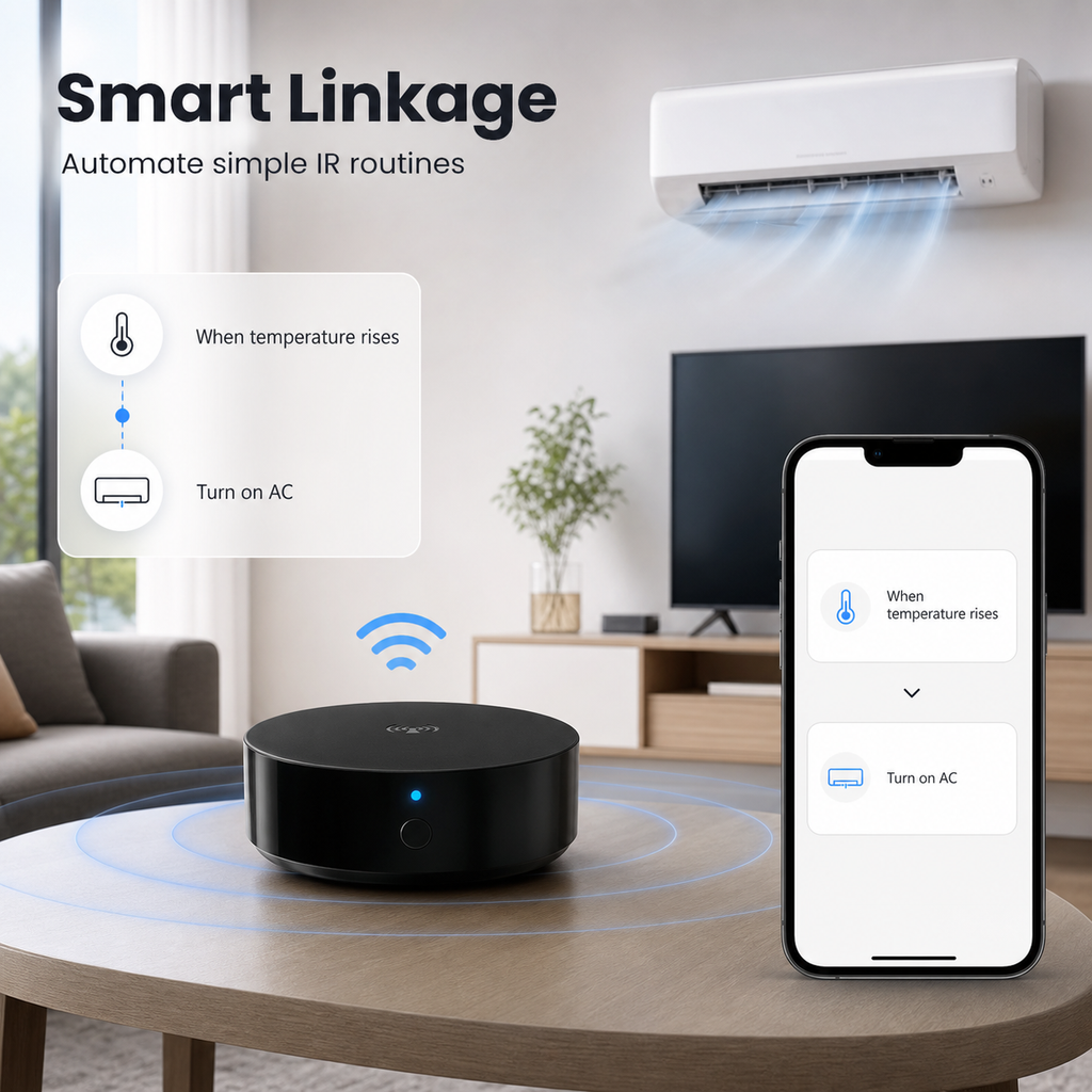 Smart linkage automation scene for WiFi IR remote hub