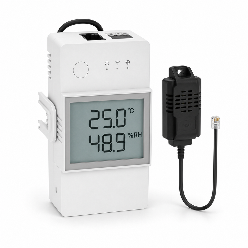 NéoClimate LCD Pro 20A module with THS01 temperature and humidity sensor