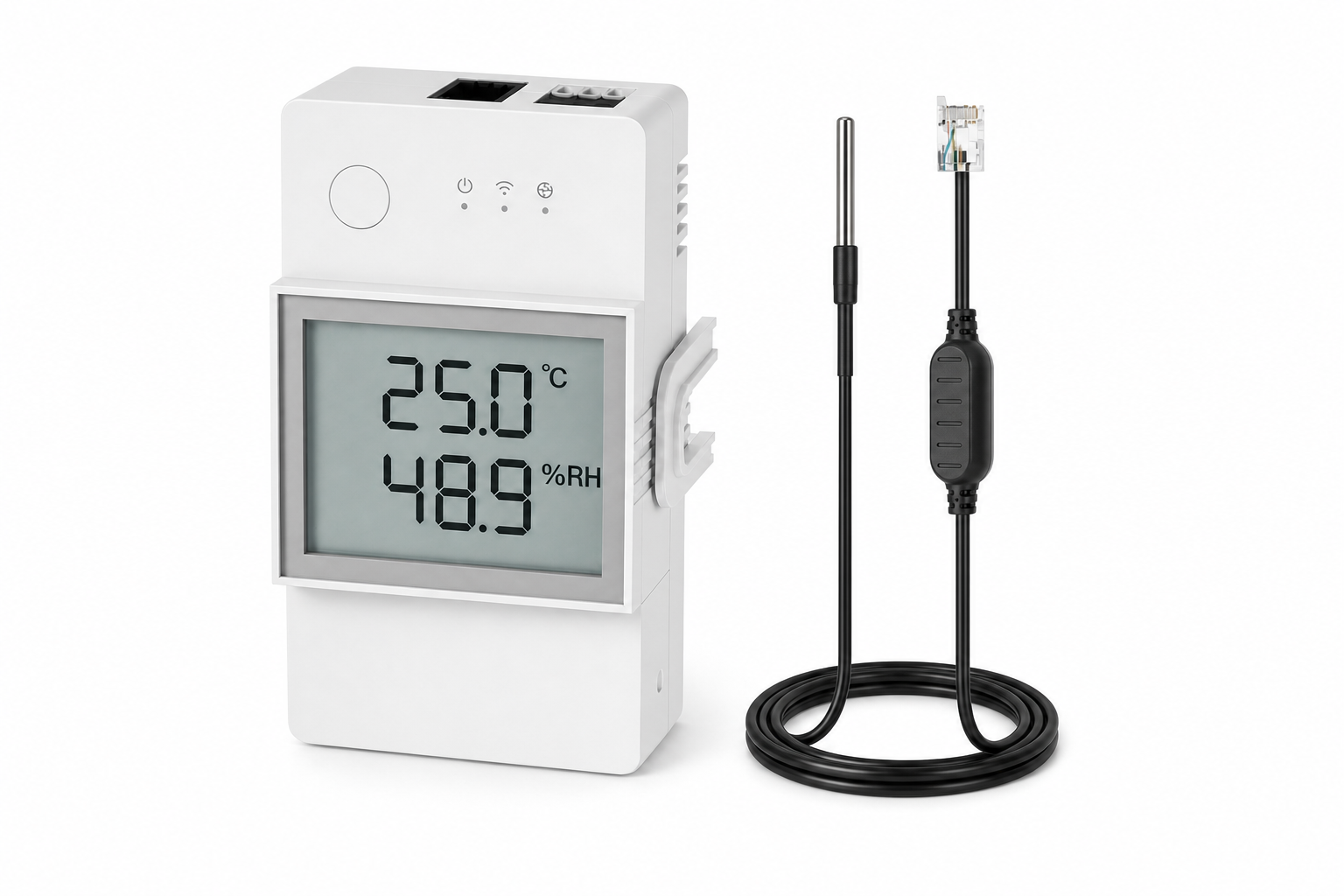 NéoClimate LCD Pro 20A module with WTS01 waterproof temperature probe