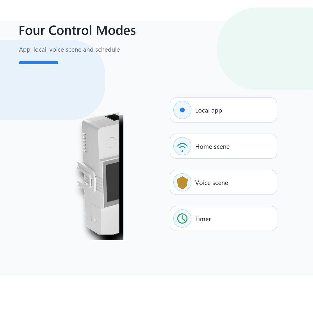 Four generic control modes for NéoClimate LCD Pro module