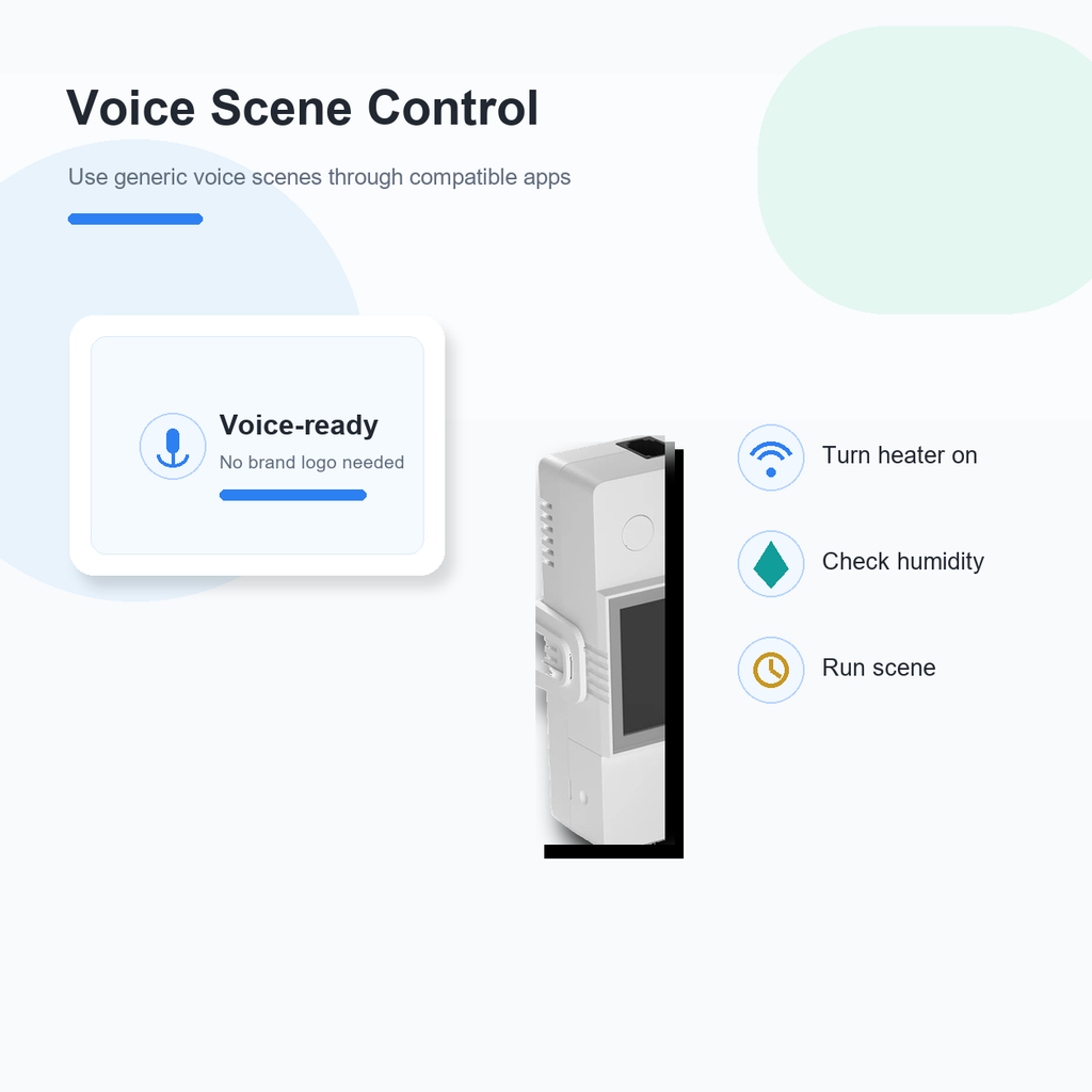 Generic voice scene control overview for NéoClimate LCD Pro module