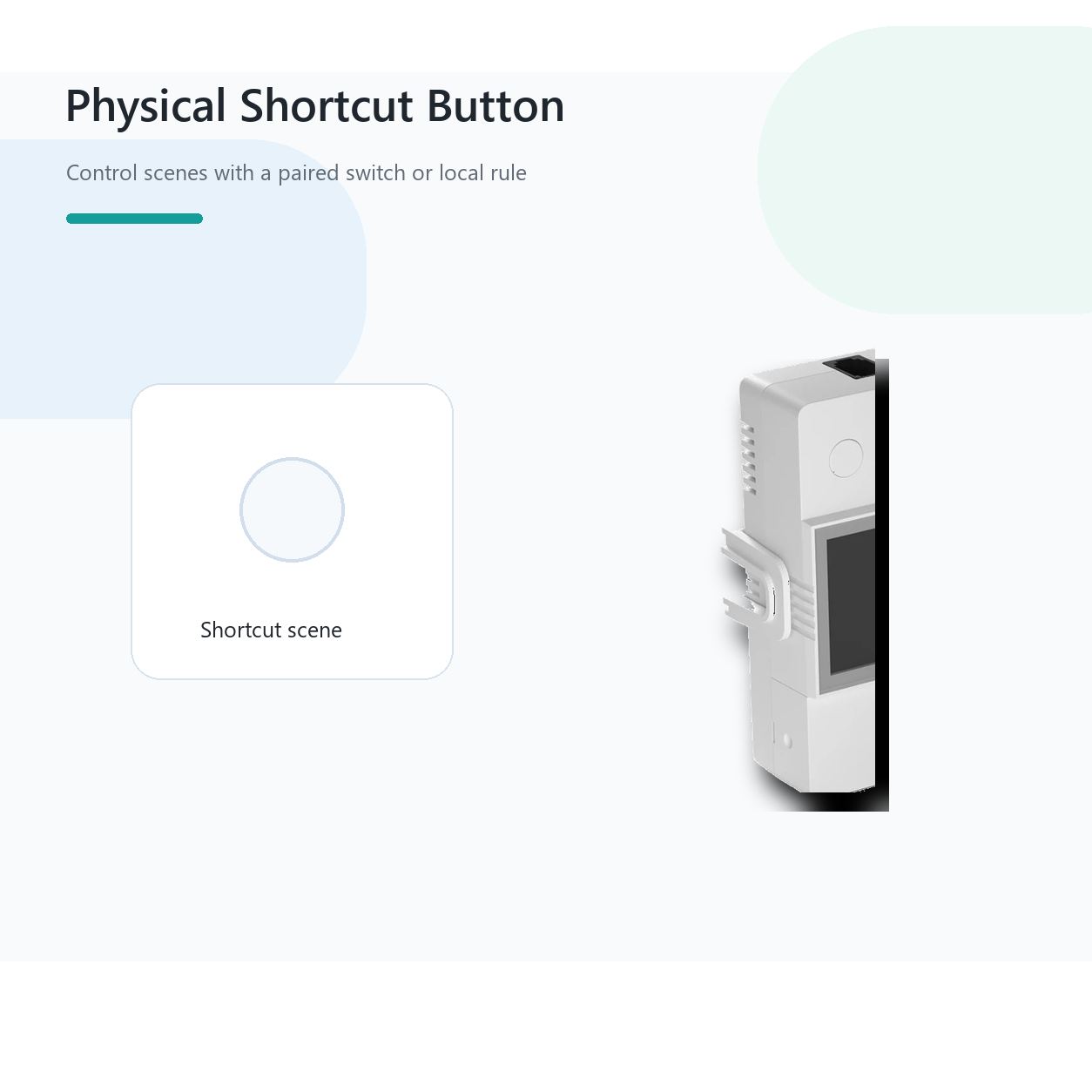Physical shortcut scene control overview for NéoClimate LCD Pro
