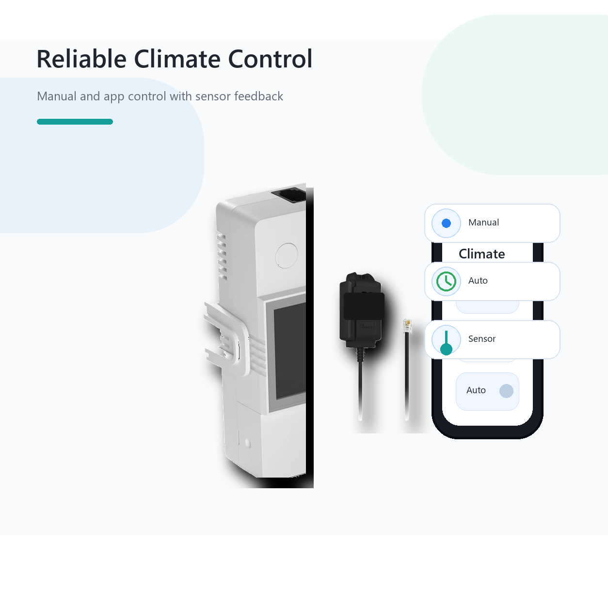 Reliable manual app and automatic control modes for NéoClimate LCD Pro