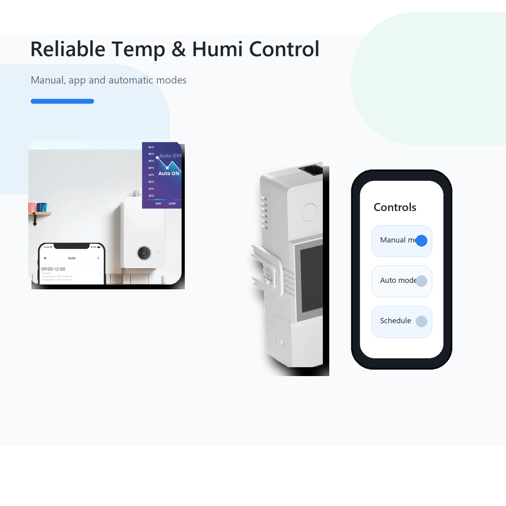 Temperature and humidity control overview for NéoClimate LCD Pro module