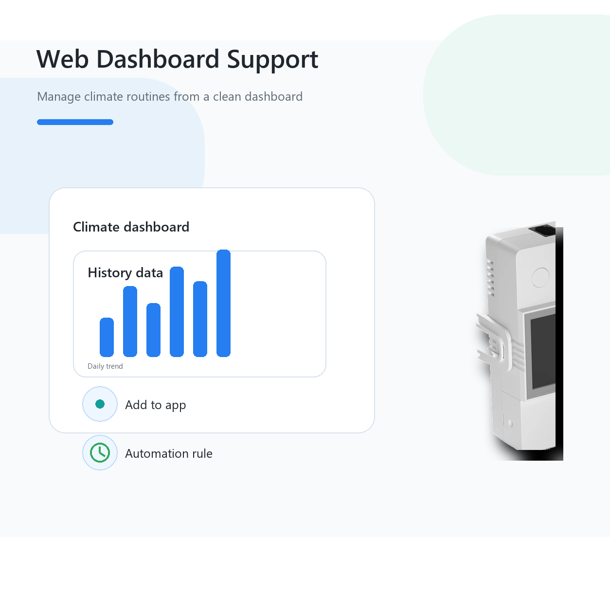 Generic web dashboard support for NéoClimate LCD Pro climate routines