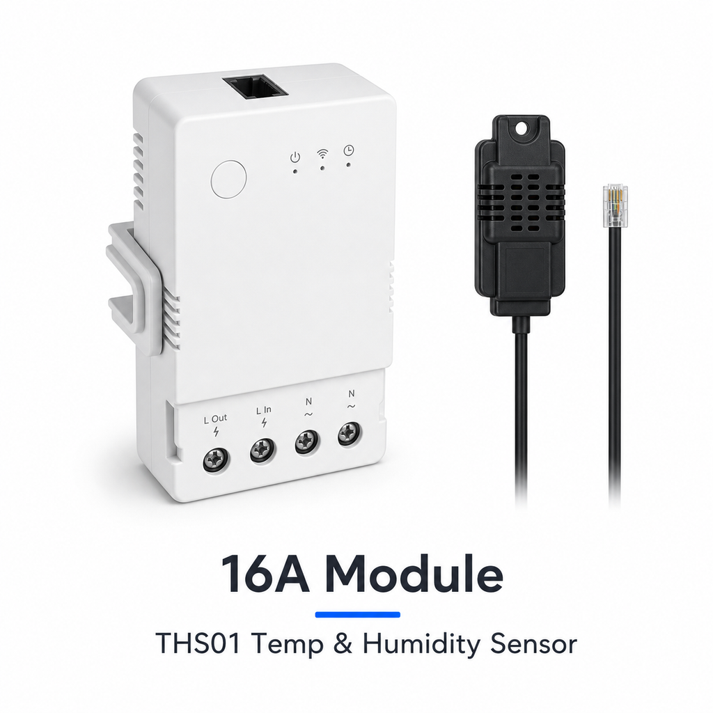 16A module with THS01 temperature and humidity sensor variant