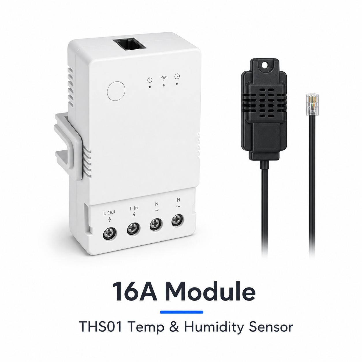 16A module with THS01 temperature and humidity sensor variant