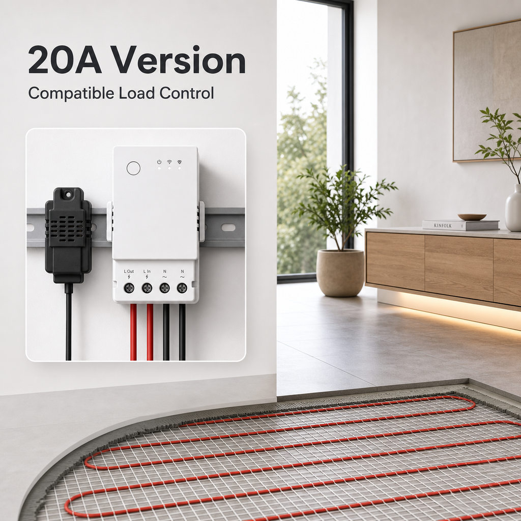20A compatible load control scene with relay module
