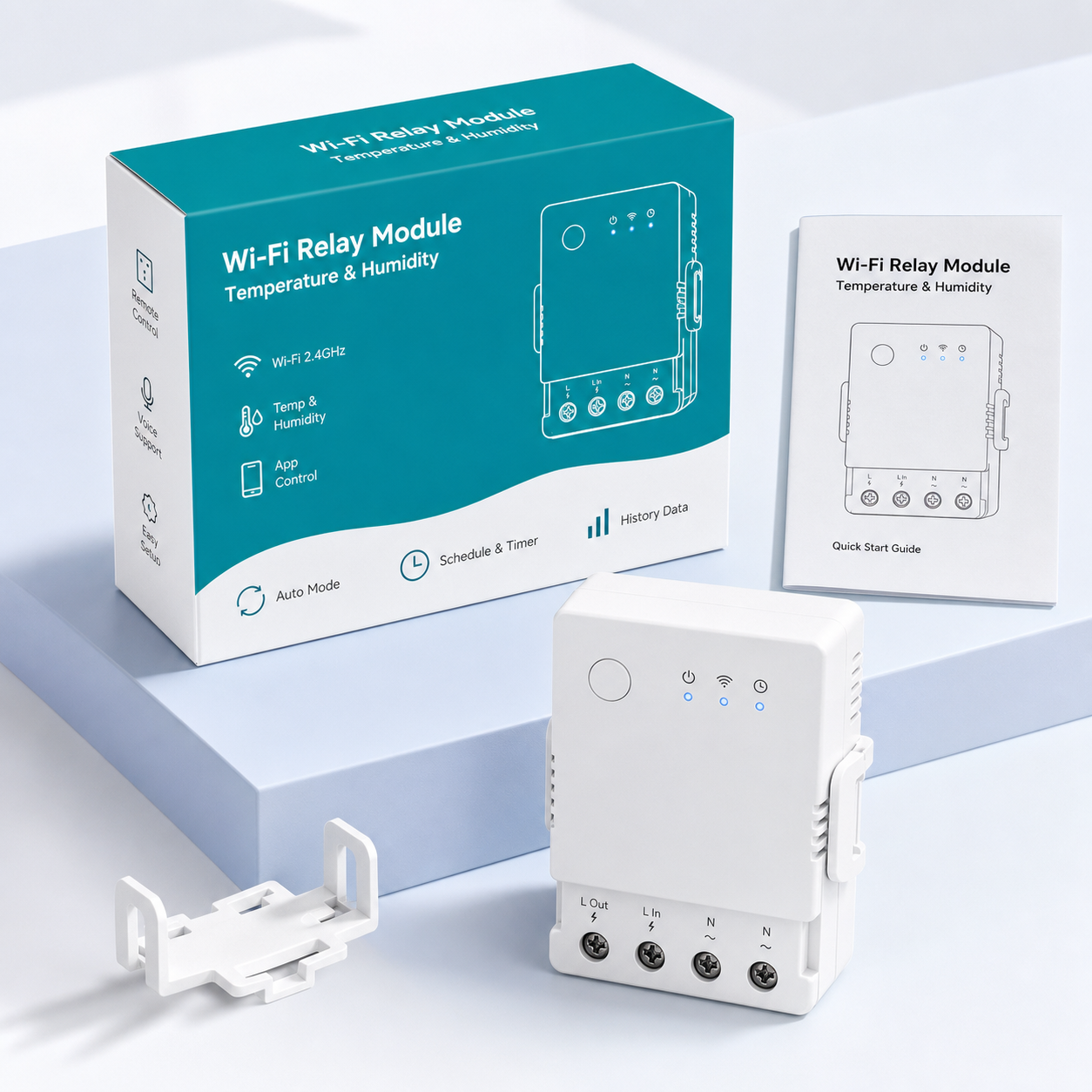Generic packaging and module studio packshot