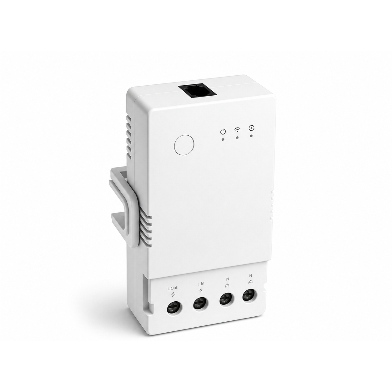 Module Wi-Fi température humidité 20A NéoClimate Relay Pro sur fond blanc