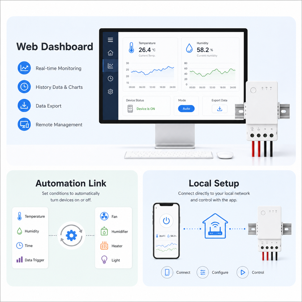 Generic web dashboard automation link and local setup overview