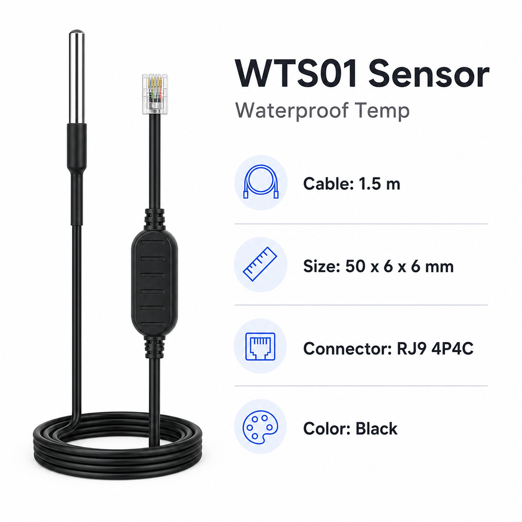 WTS01 waterproof temperature sensor specifications