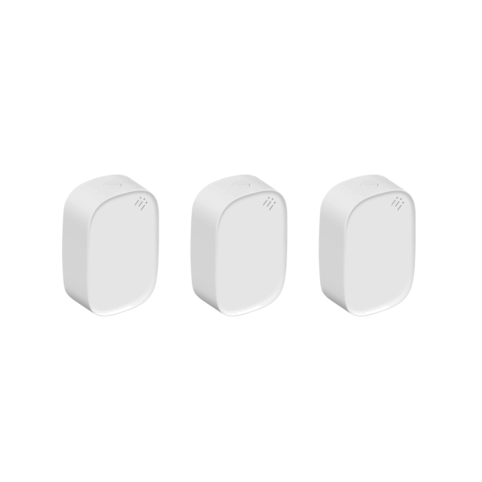 Lot de trois capteurs temp?rature humidit? ZigBee Neoclimate coloris blanc sur fond blanc