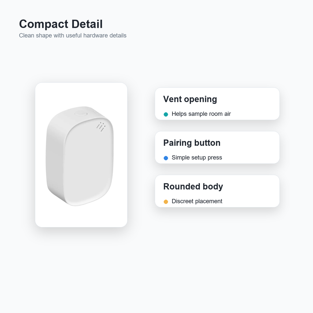 Compact detail view of ZigBee climate sensor