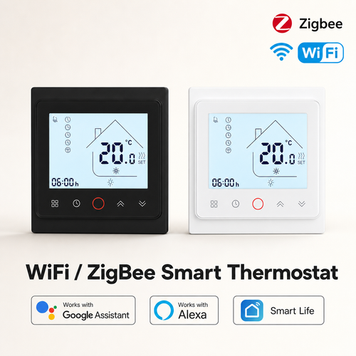 NéoControl Comfort WiFi ZigBee smart thermostat black and white variants