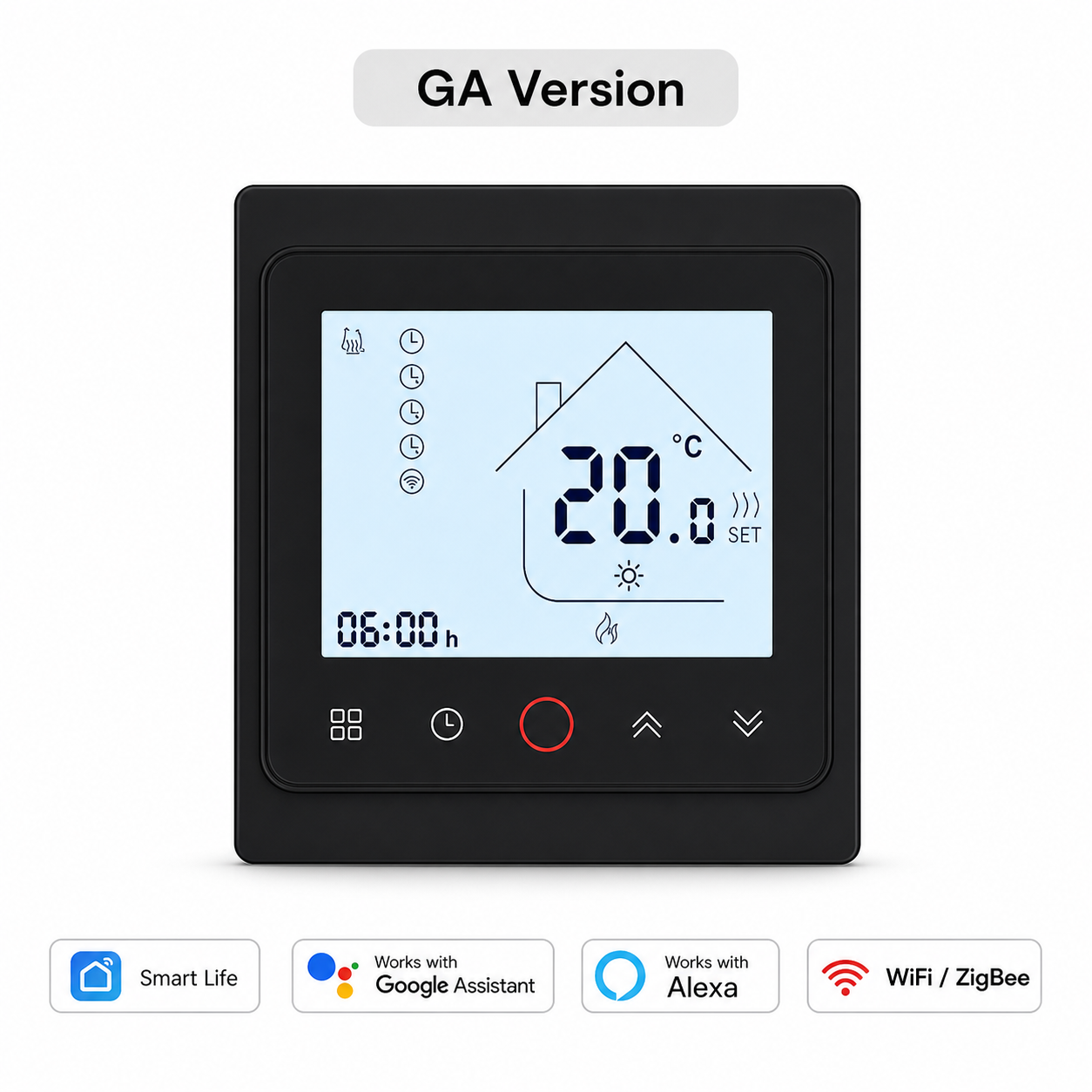 NéoControl Comfort GA Version black thermostat variant image