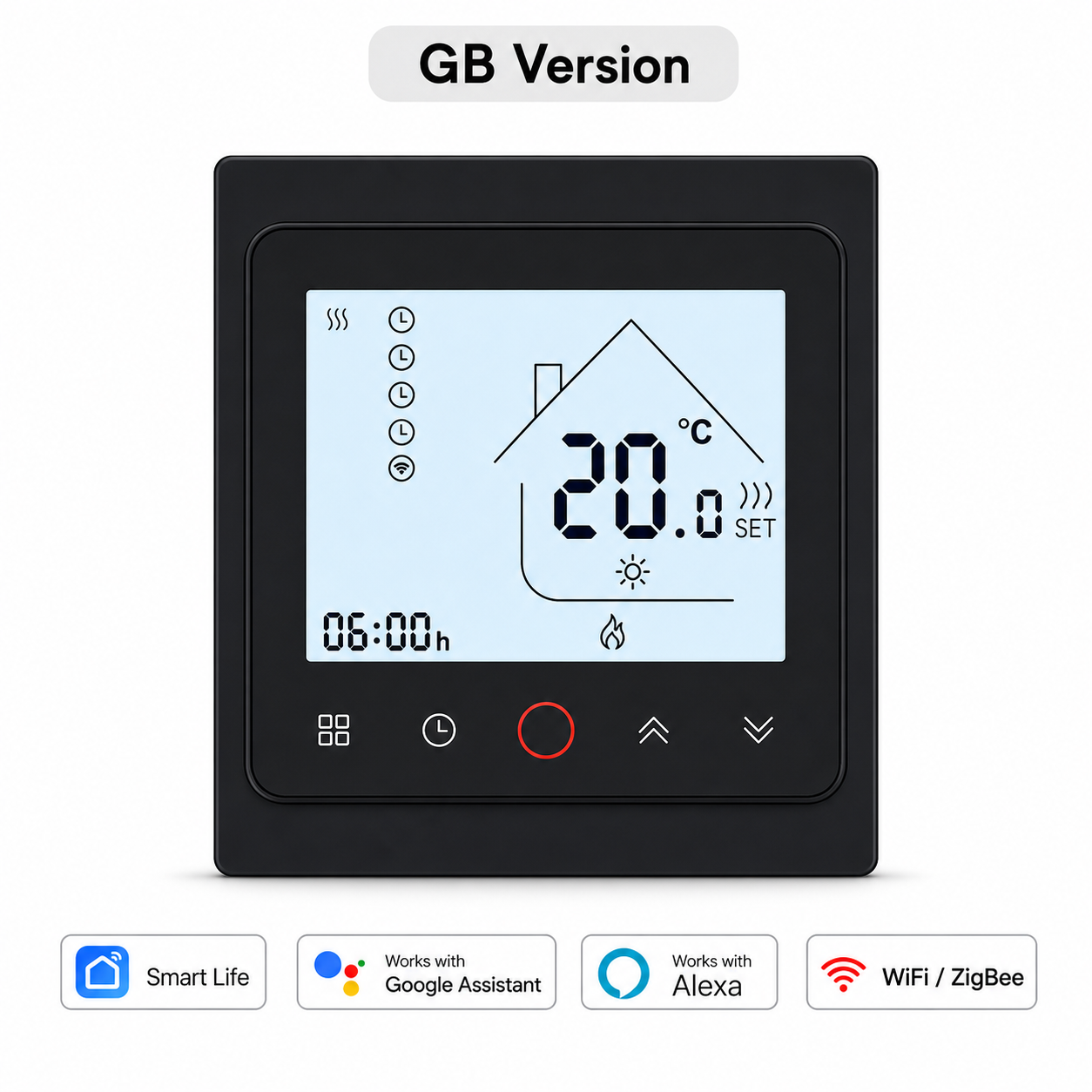 NéoControl Comfort GB Version black thermostat variant image