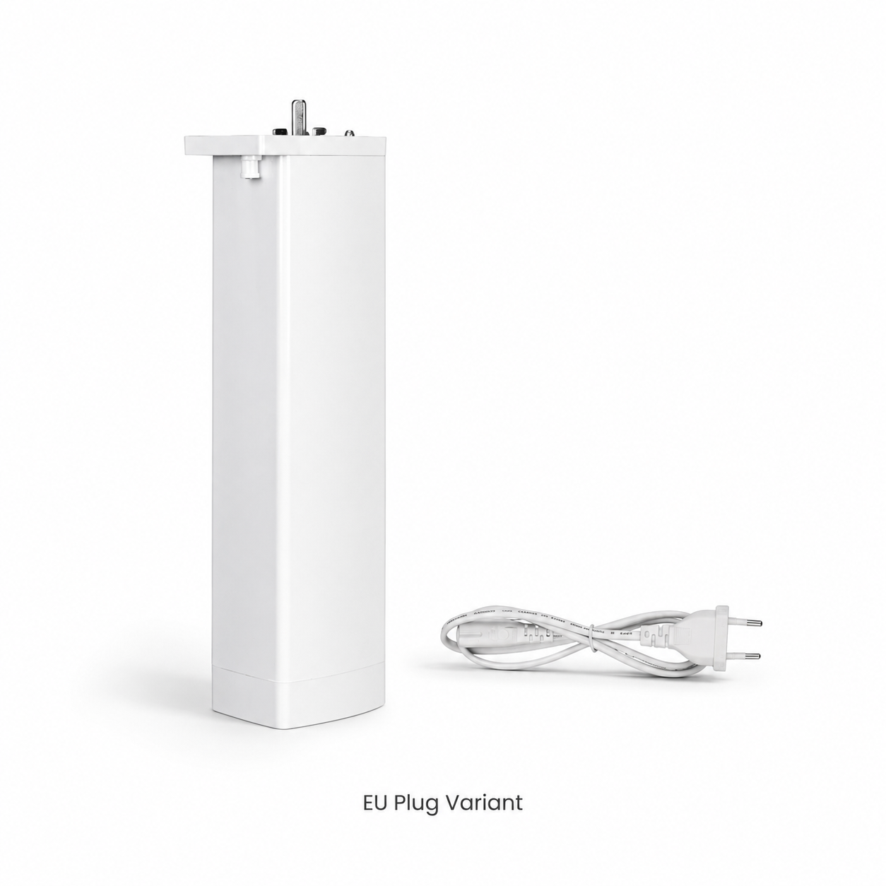 EU plug variant studio packshot for NeoCurtain smart curtain motor