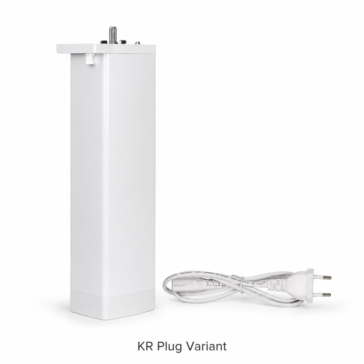 KR plug variant studio packshot for NeoCurtain smart curtain motor