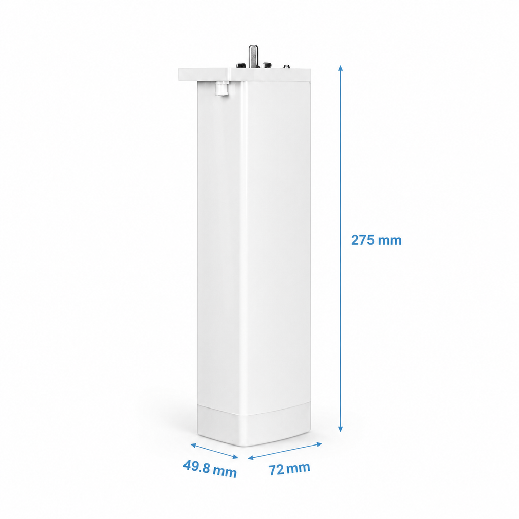 Technical dimensions of NeoCurtain curtain motor body