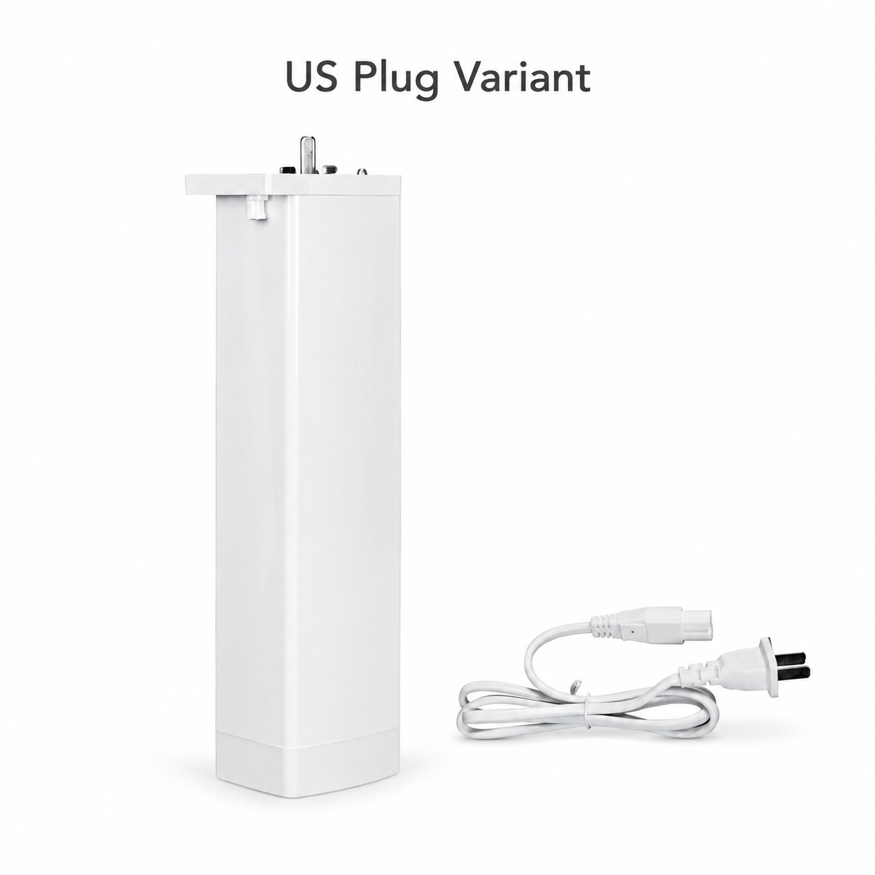 US plug variant studio packshot for NeoCurtain smart curtain motor