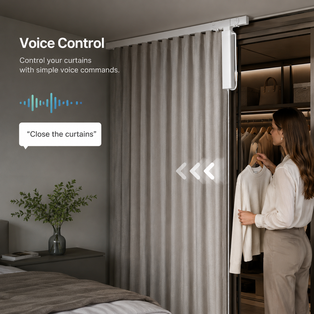 Generic voice control scene for NeoCurtain smart curtain motor