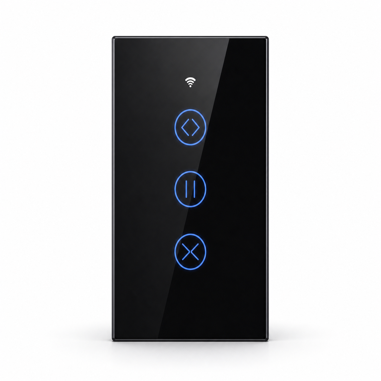 Black smart curtain touch switch variant studio packshot