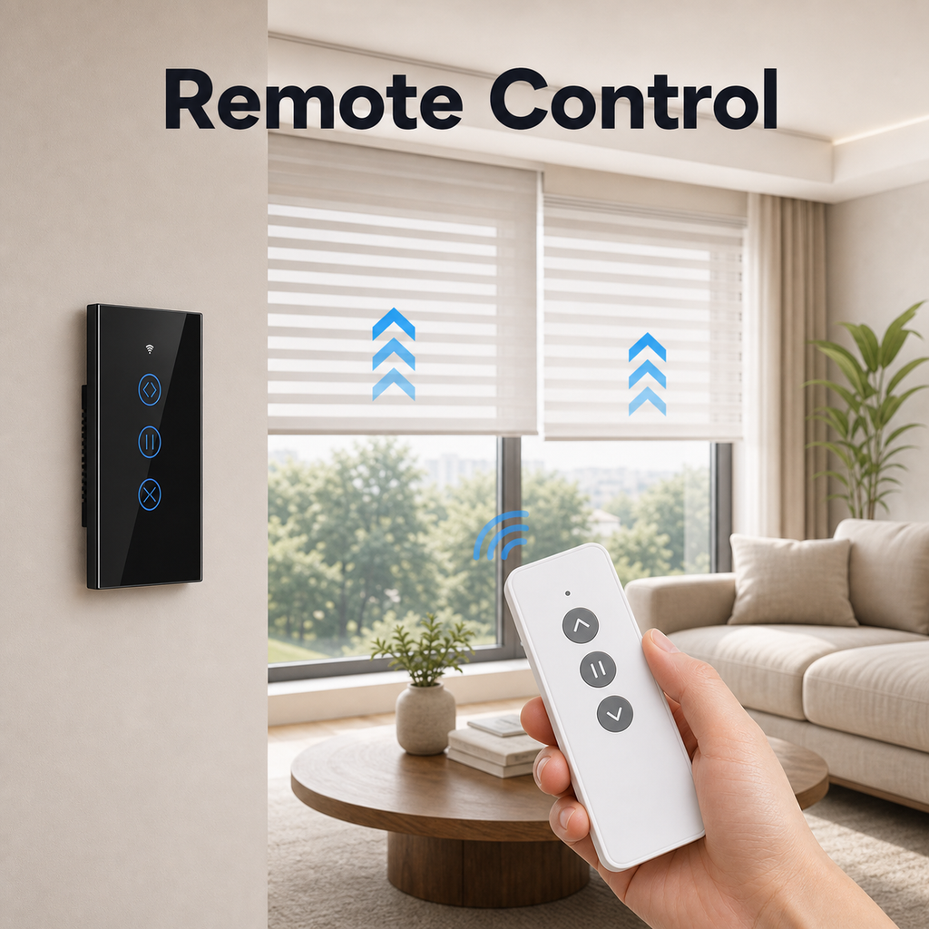 RF433 remote control for smart curtain wall switch