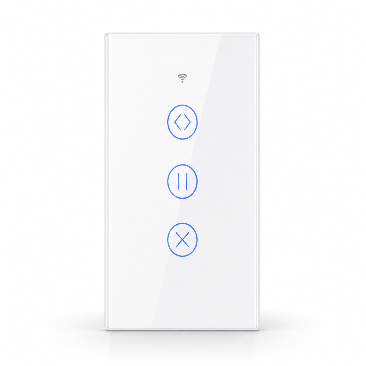 White smart curtain touch switch variant studio packshot
