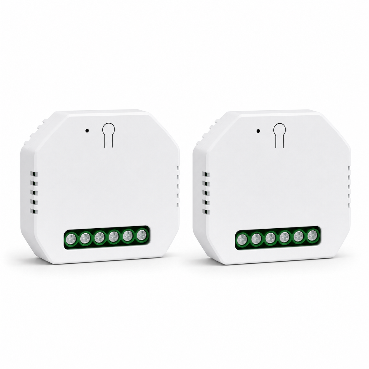 Module rideau Wi-Fi lot de 2 sur fond blanc studio