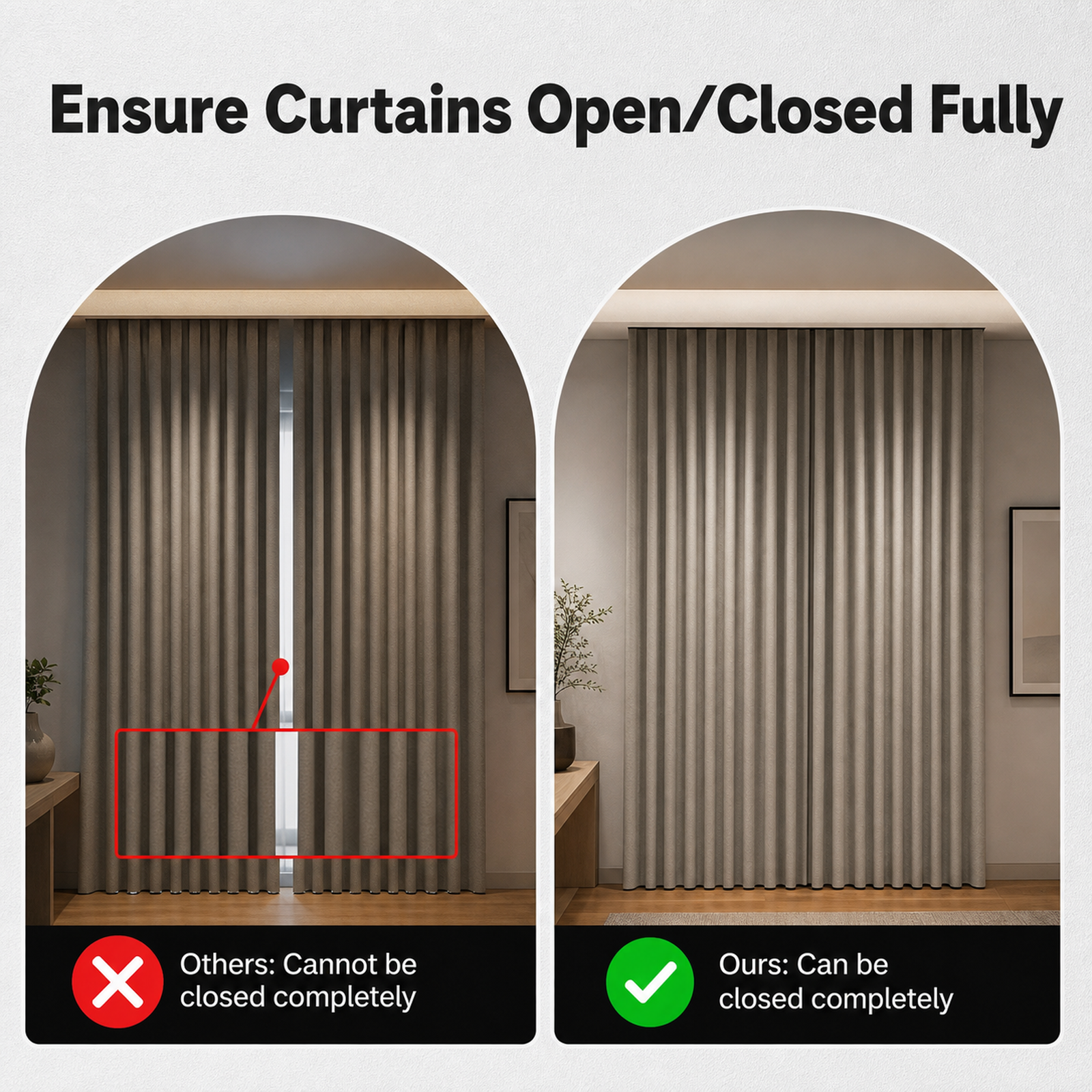 NéoCurtain Relay Comfort curtain open closed fully feature