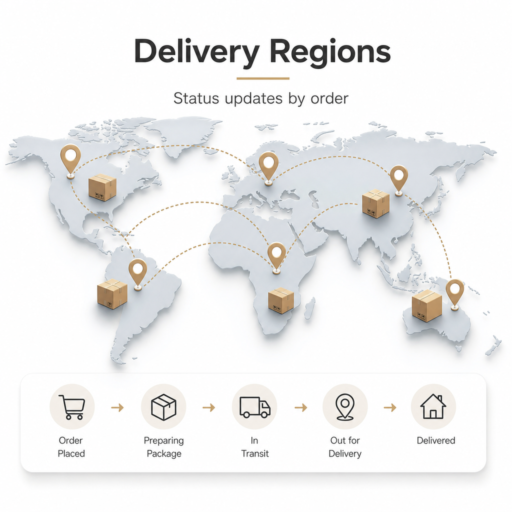 Generic delivery regions and order status update image