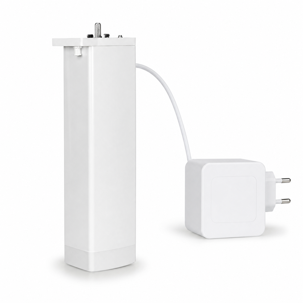 Moteur de rideau connecté avec prise EU, packshot studio