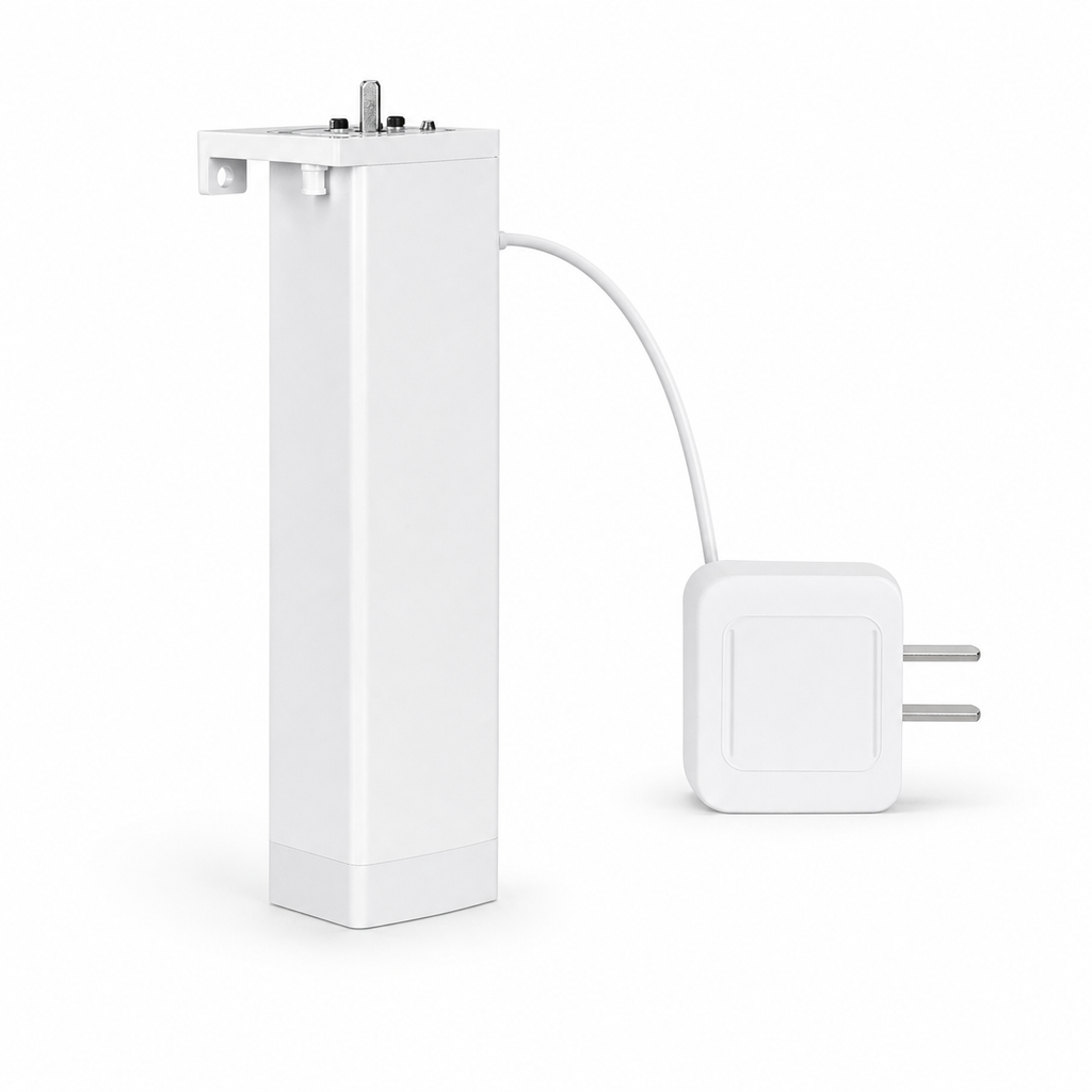Moteur de rideau connecté avec prise KR, packshot studio