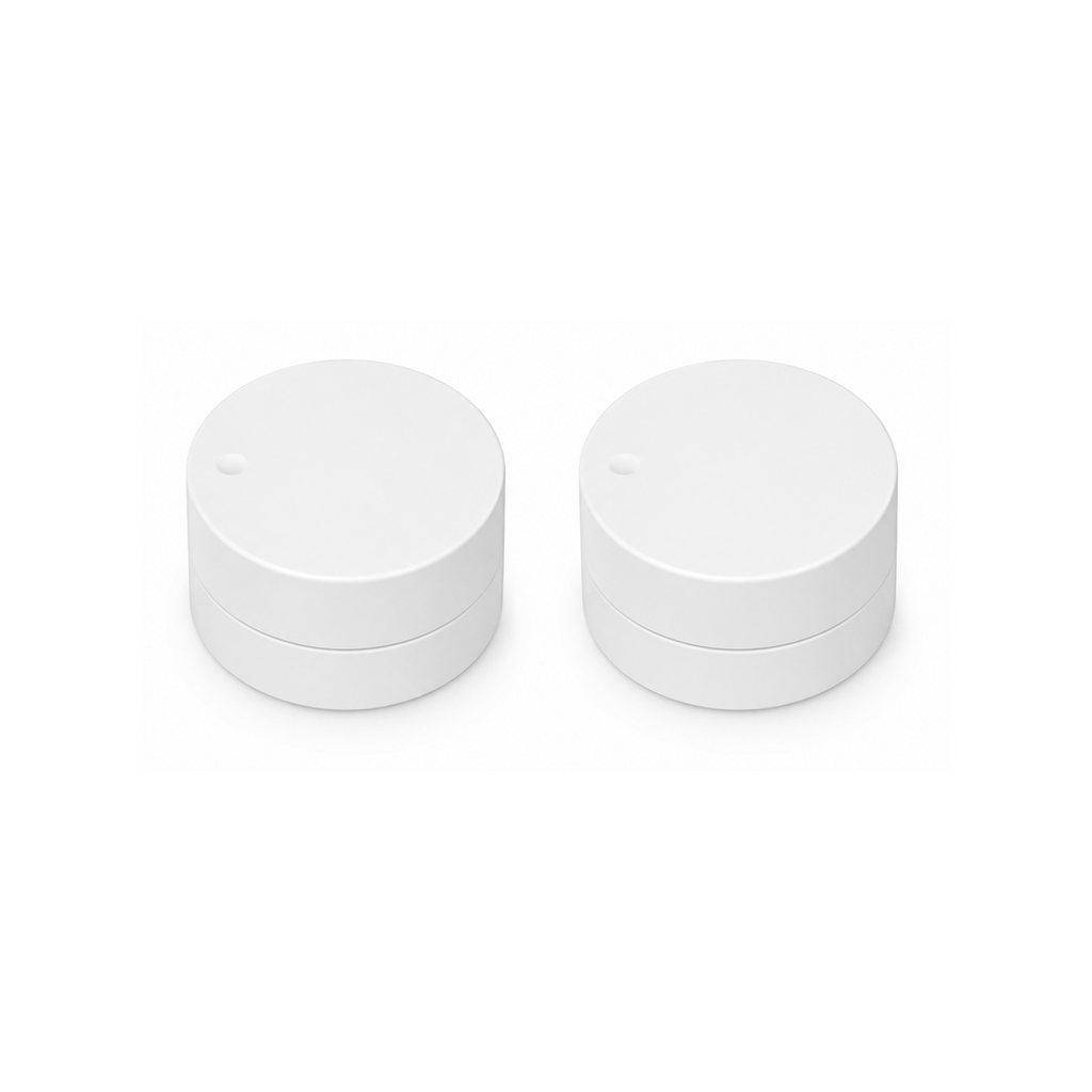 Lot de 2 boutons rotatifs ZigBee NéoDial Scene Comfort sur fond blanc
