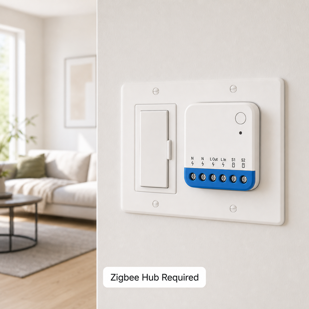 NeoDim Mini Zigbee Pro Zigbee hub required real installation image