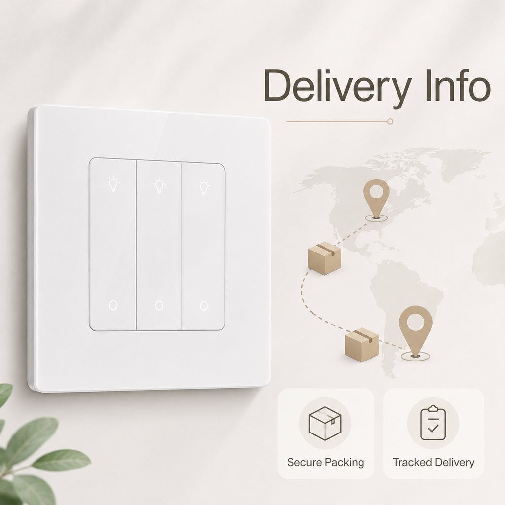 Neutral delivery information visual for Zigbee wall dimmer switch