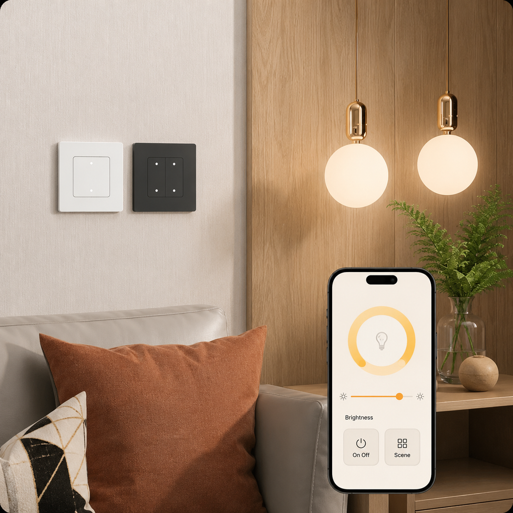 Dimmable lighting control visual for Zigbee wall dimmer switch