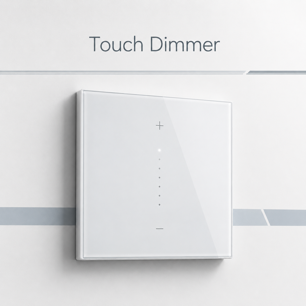 Clean product display detail for Zigbee wall dimmer switch