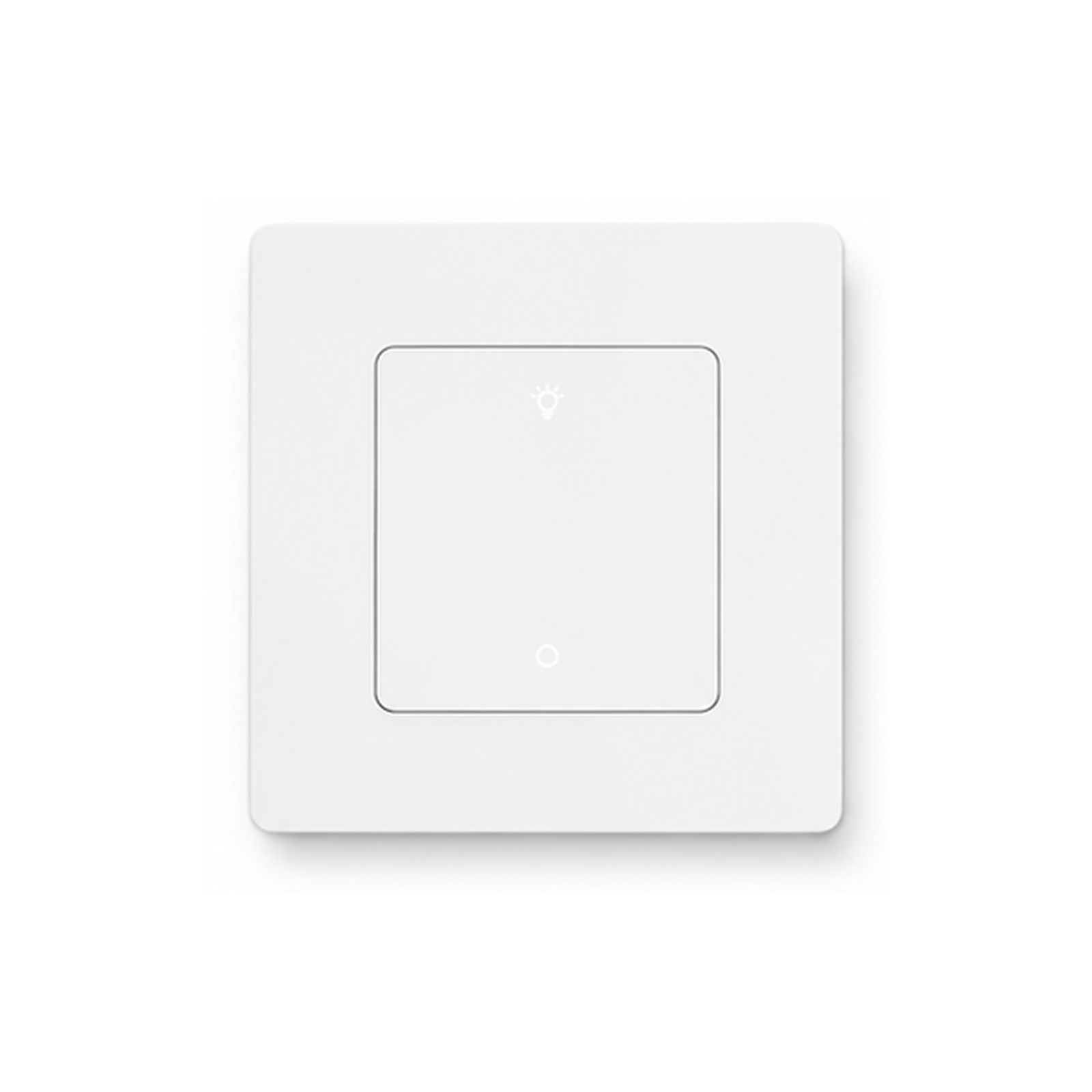 Variateur mural NéoDim Ring Comfort blanc à 1 touche sur fond blanc