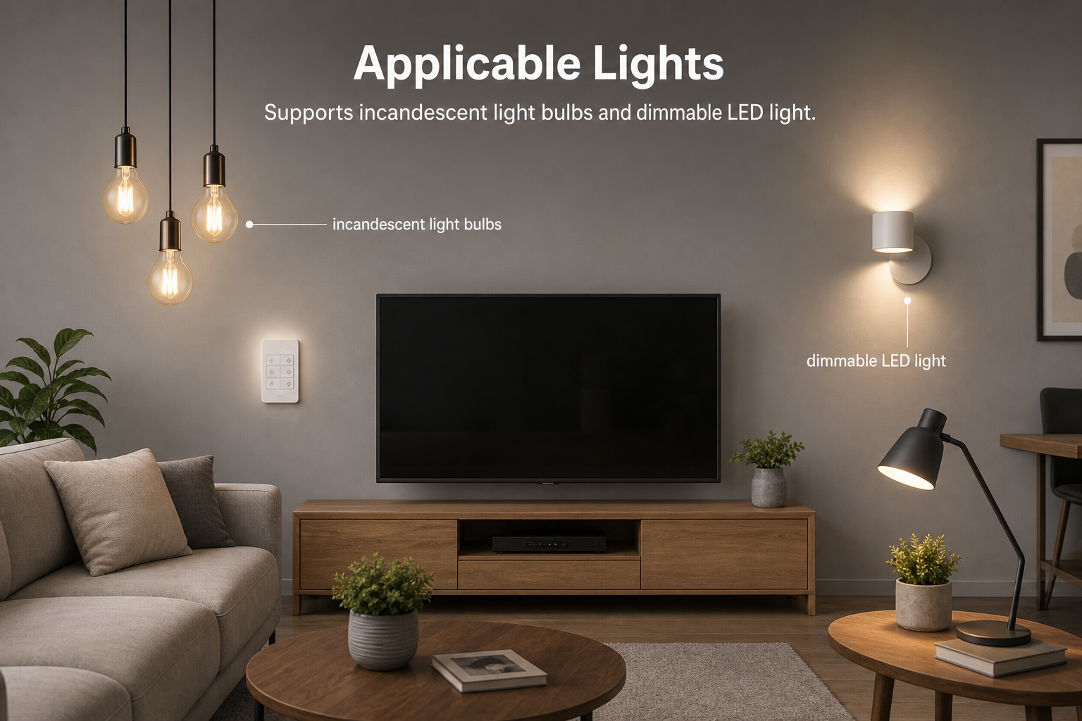 NéoDim WiFi Pro applicable lights dimmable LED incandescent